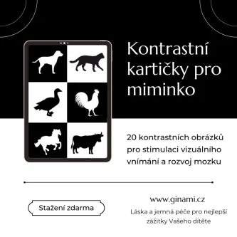 Kontrastní kartičky pro miminko ke stažení zdarma