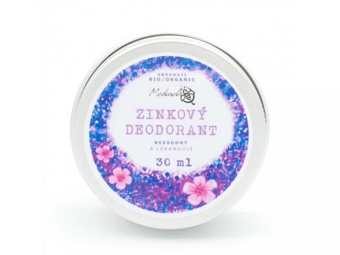 Zinkový deodorant levandule Medarek - Varianta: 30 ml