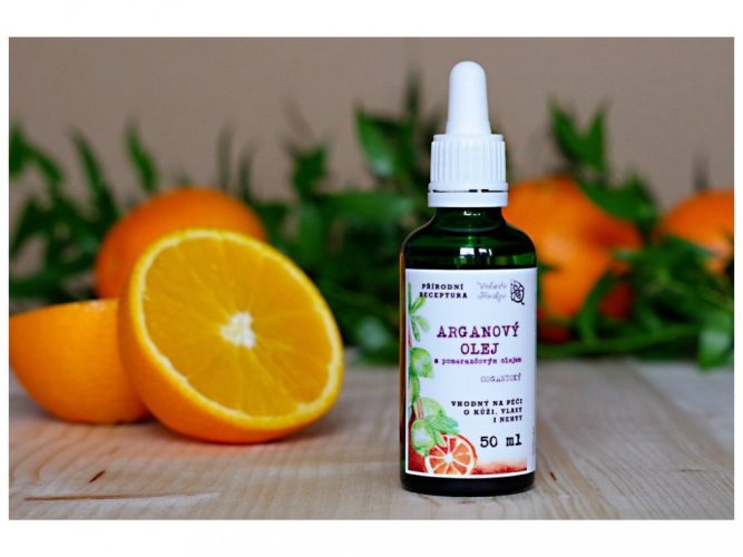 Organický arganový olej s pomerančovým olejem Medarek - Varianta: 50 ml