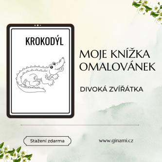 Moje knížka omalovánek - divoká zvířátka