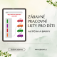 Zábavné pracovní listy pro děti - autíčko a parkoviště