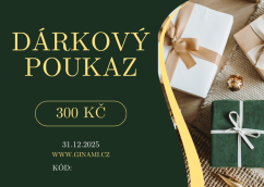 Dárkový poukaz 300 Kč, 500 Kč, 1000 Kč na email