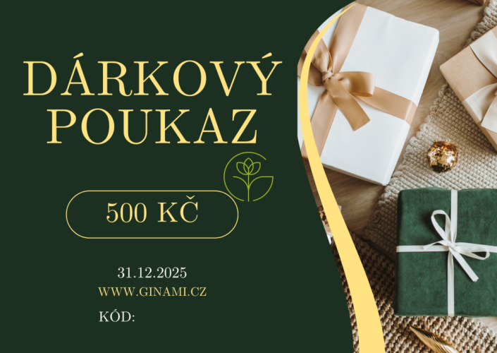 Dárkový poukaz 300 Kč, 500 Kč, 1000 Kč na email - Hodnota poukazu: 300 Kč