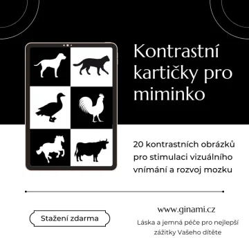 Kontrastní kartičky pro miminko ke stažení zdarma